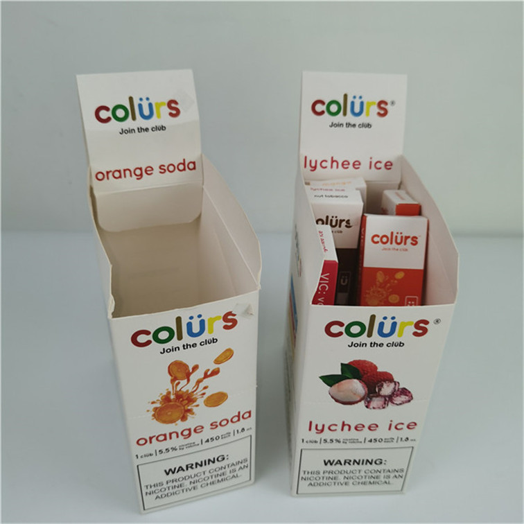 Hot Custom Logo Tear Away Display Box Karton PDQ Karşılıklı Dalgalanmış Ekran Kutuları