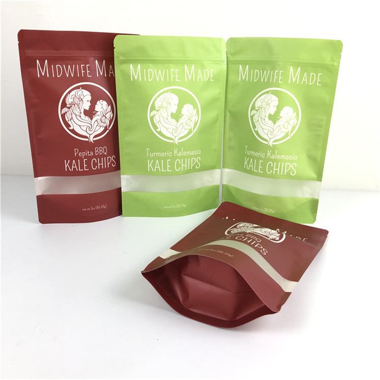 Gıda ambalajı gravure baskı Mylar Doypack penceresi ile çevre dostu ve özelleştirilmiş