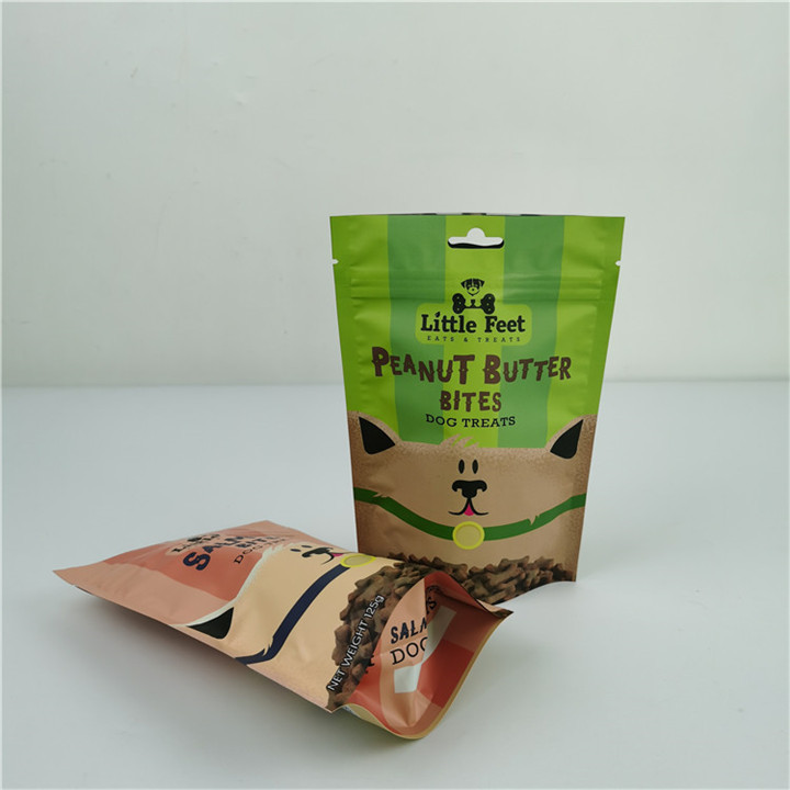 En çok istenen ürünler Yüksek kaliteli Mat Zipper Pet Food Bags Stand Up Bag