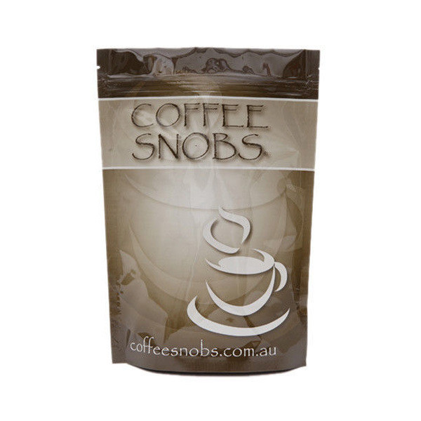 Özel 250g 500g 1 kg kare blok düz dipli kilitli kahve çekirdeği paketleme çantası