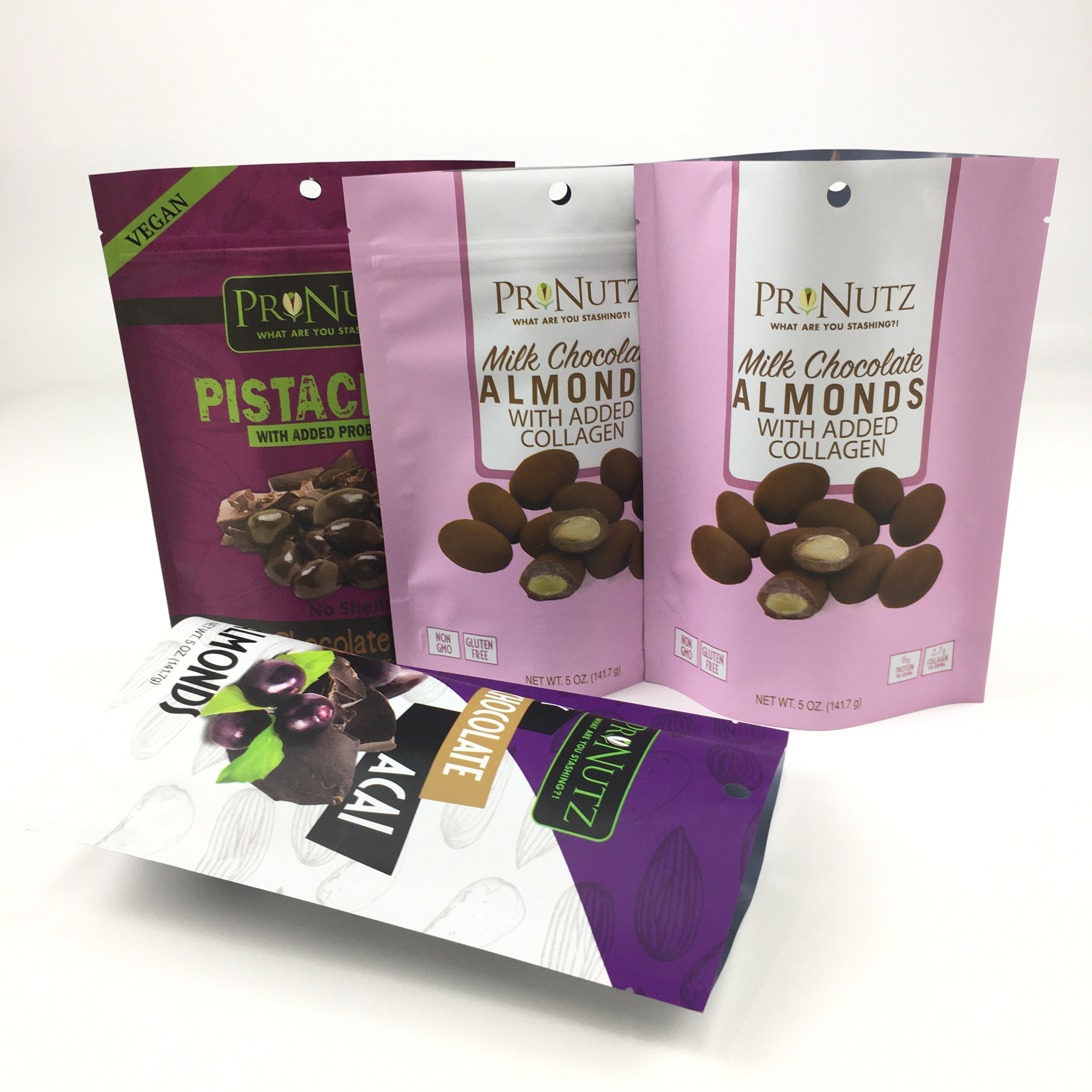 Özel Mat Stand Up Pocket Alüminyum folyo Mylar Bag Toz Paketleme