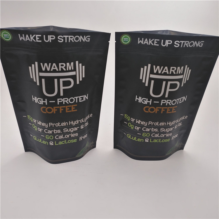 Gıda Sınıfı kullanımlık Stand Up Plastik Torbalar Ambalaj Folyo Kahve Torbaları 250g 500g 1 kg