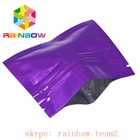 Renkli 3 yan mühürlü düz mini mylar folyo çanta 1g kenevir çay / çiçek sızıntı paketleme poşet