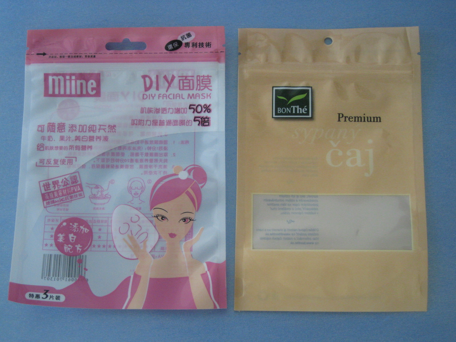 OPP / CPP PE / PET Comestic Paketleme Çantası Bpa, Zip Kilitli