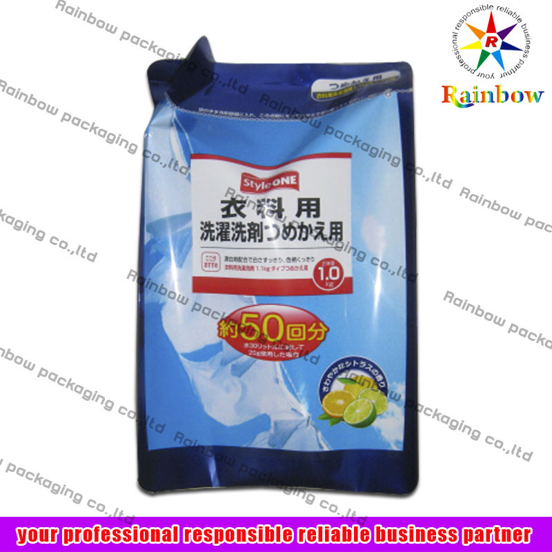 OPP Deterjan İçin Stand Up Alüminyum Folyo Çanta Ambalaj Torbası