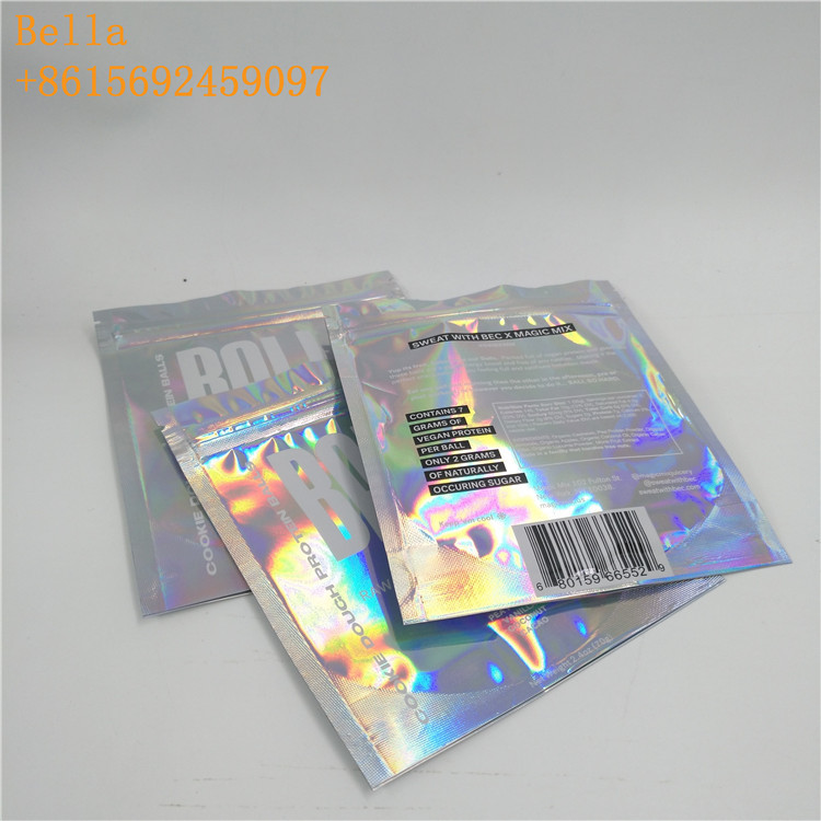 Özel Baskı Folyo Kılıfı Paketleme Bir Tarafı Temizle Fermuar, USB Kablosu İçin Parlak