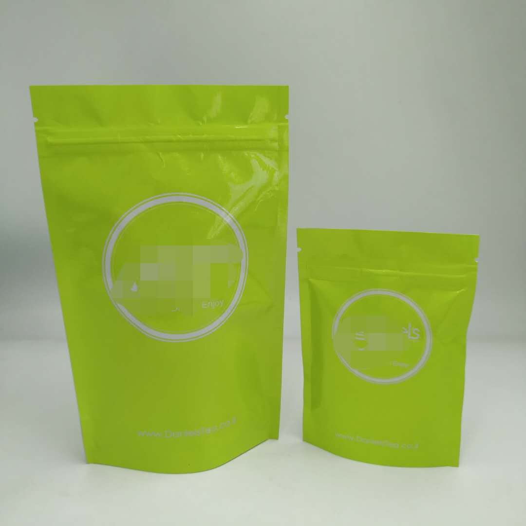 Parlak Renkler ile FDA Kendinden Seal Fermuar plastik torba çanta Alüminyum Folyo
