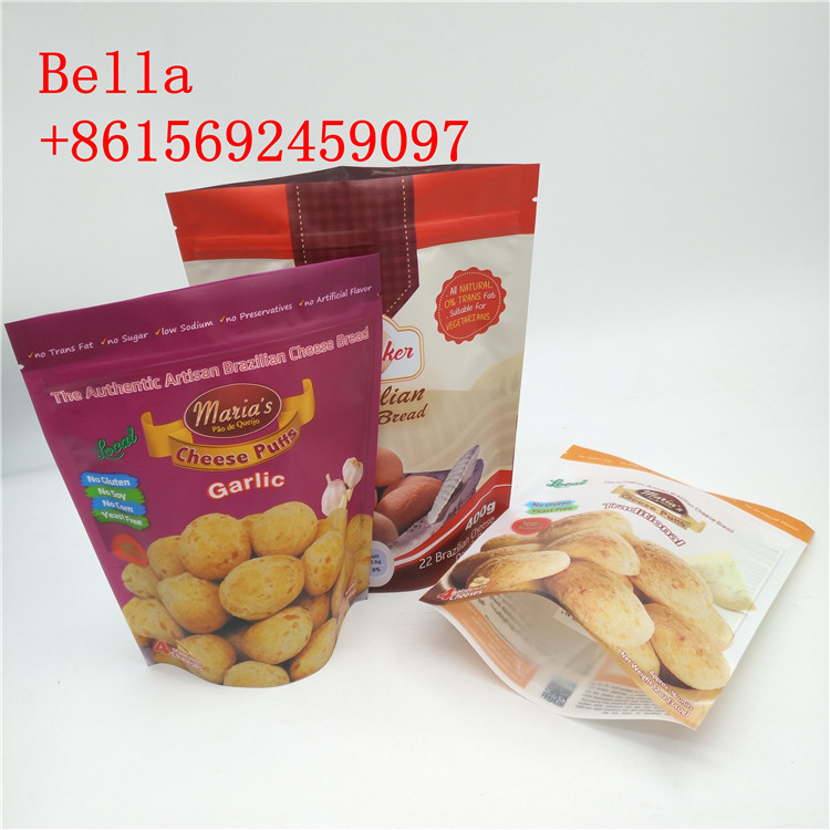 Zip Kilidi Snack Ambalaj Torbaları SGS FAD, Açık Alt