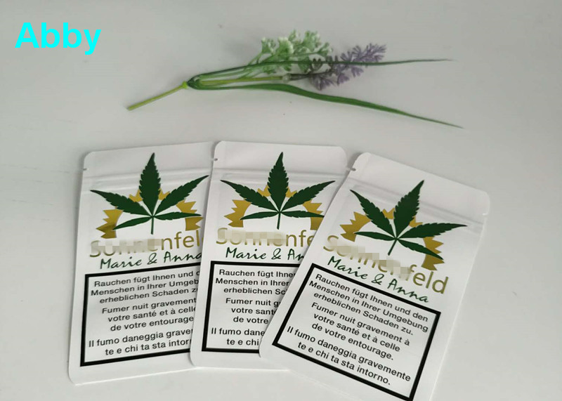 Özelleştirilmiş Malzeme ile Altın Baskı Açılıp Kapanabilir Plastik Torbalar CMYK Renk