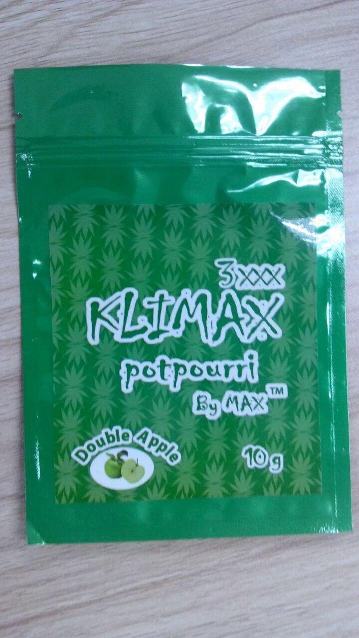 Koku Korumalı Bitkisel Tütsü Ambalajı, Gıda Ambalajında ​​Plastik Fermuar Çanta