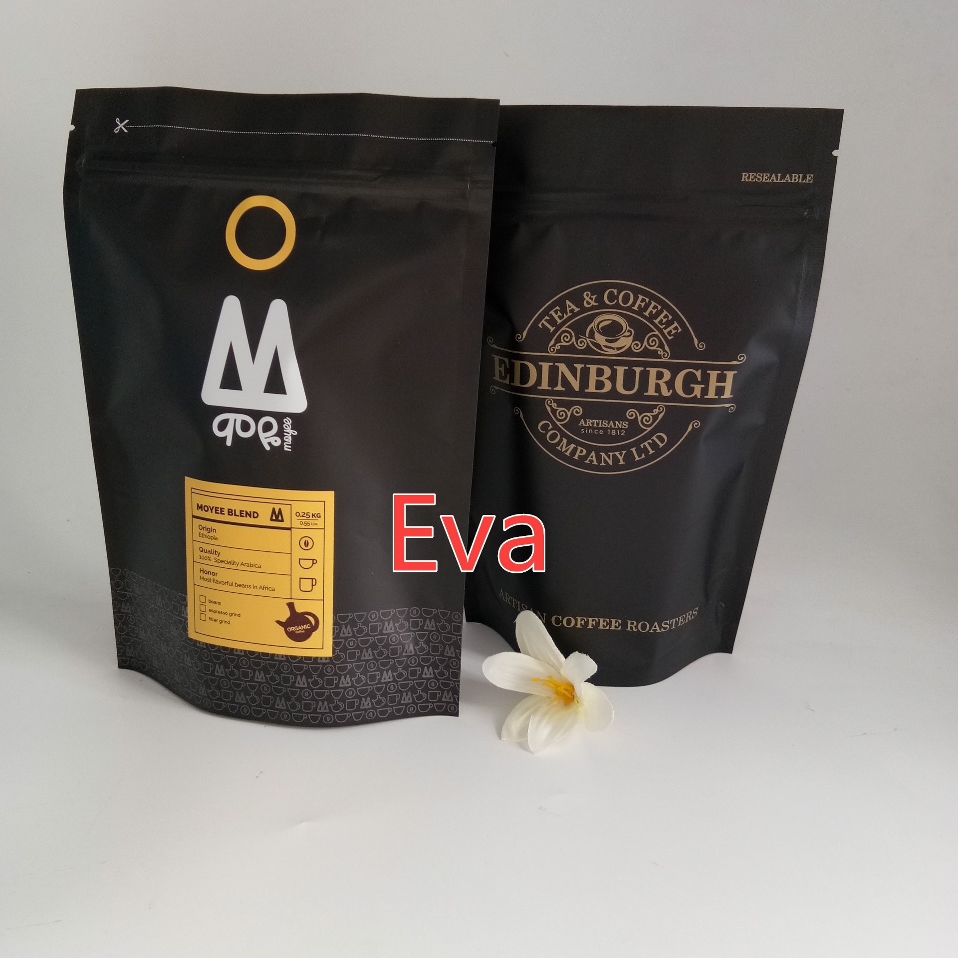 FDA Onaylı Çay Poşetleri Ambalajı, Borulu Musluğu ile Açık Stand Çantaları