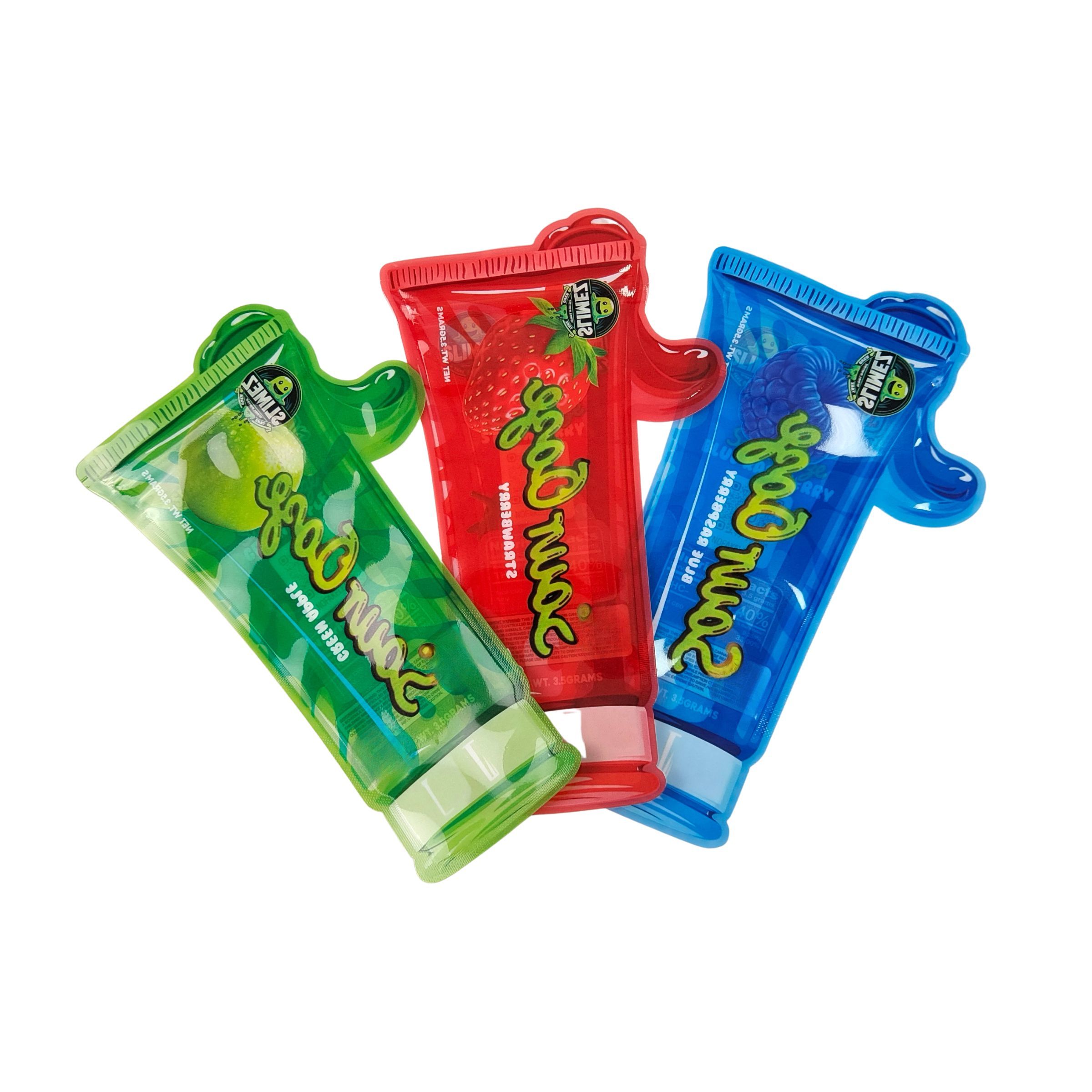 Çocuk geçirmez Yiyebilir Mylar Cali 3.5g Çanta Hızlı Teslimat Logonuzu Basın Yumuşak Dokunma Holografik