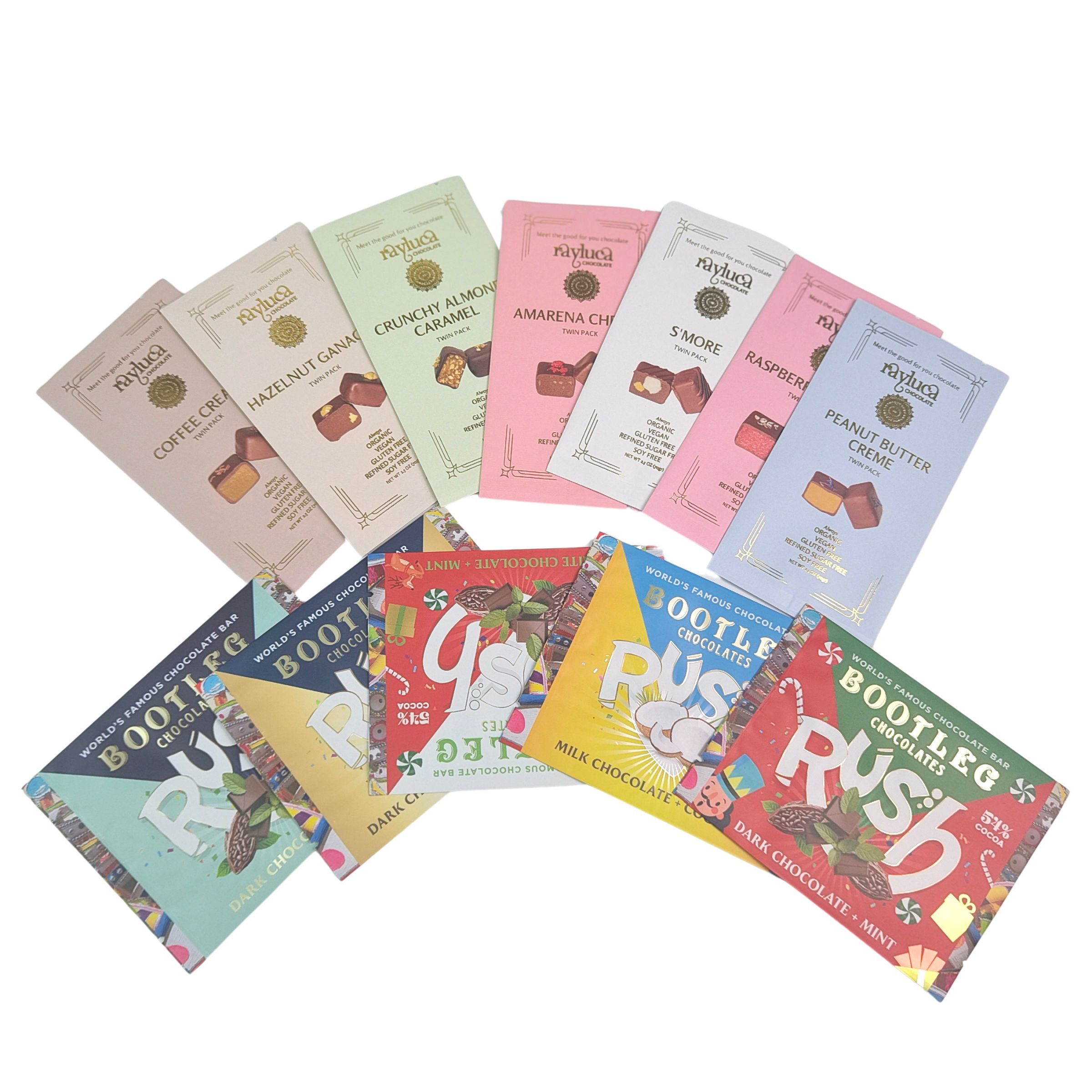 Yiyebilir Alüminyum folyo çanta arka mühür küçük plastik Mylar yulaf çikolata enerji çubuğu kurabiye atıştırmalık şekerleme ambalaj torbası