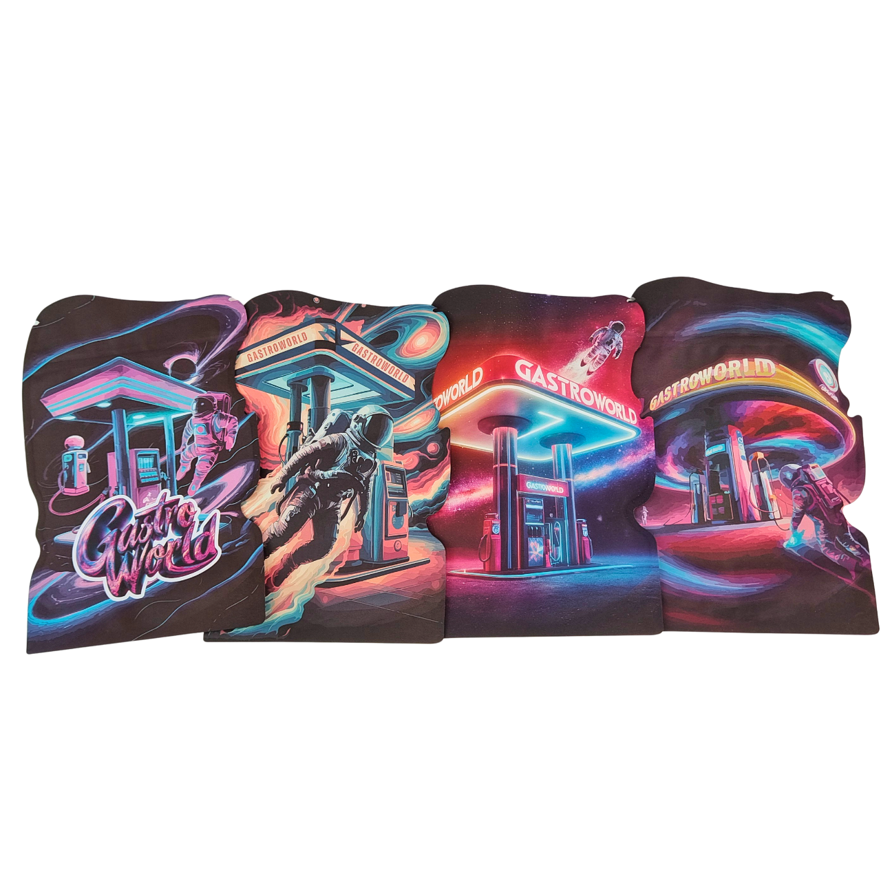 Düzensiz Şekil Öldürme Kesim Mylar Çantaları Kurabiye Sakızları Tütün PET Plastik Çanta Çocuk Kanıtlı Fermuar Çantaları