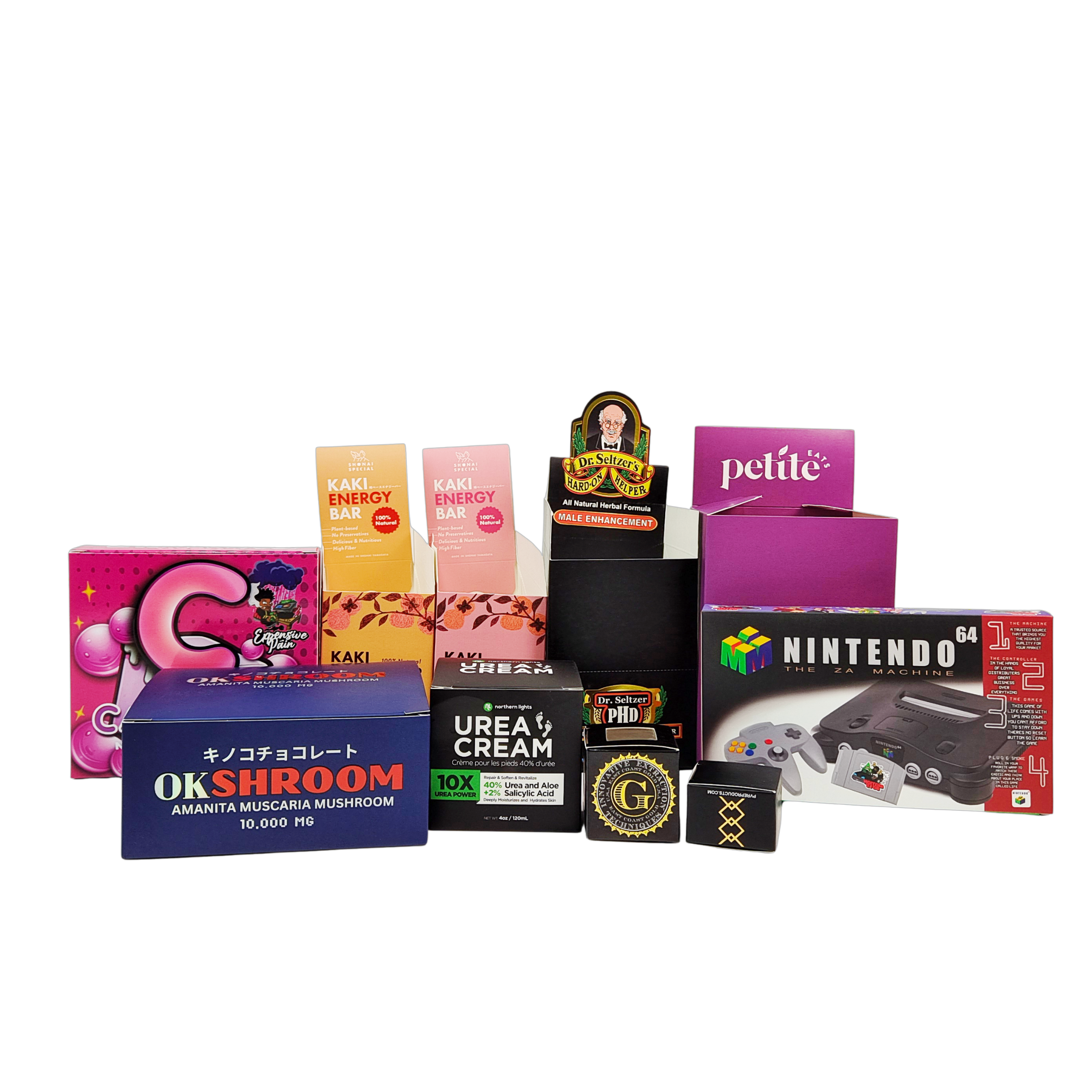 Perakende Teşhir Tezgahı için 350g Kartonlu Kişiselleştirilmiş Katlanabilir Kraft Kağıt Kutu