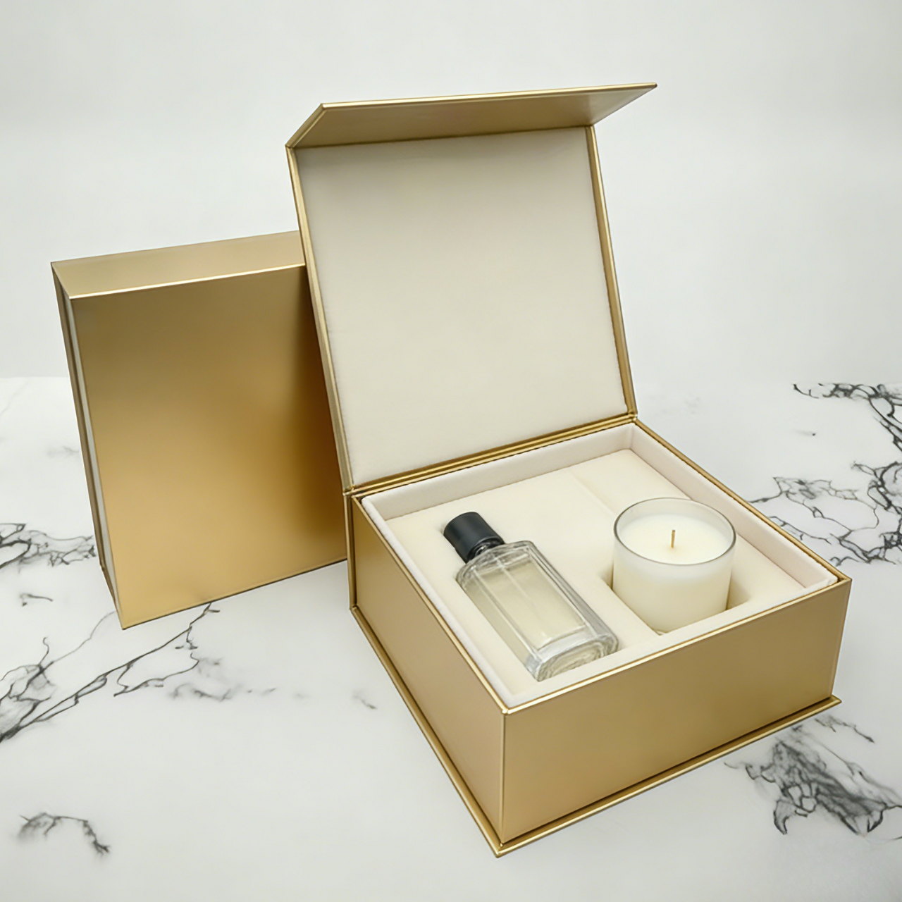 Özel Logo Lüks Büyük Mat Karton Biyolojik Bozulur Mıknatıs Kapalı Katlanabilir Kutu Paketi Kozmetik ambalaj için