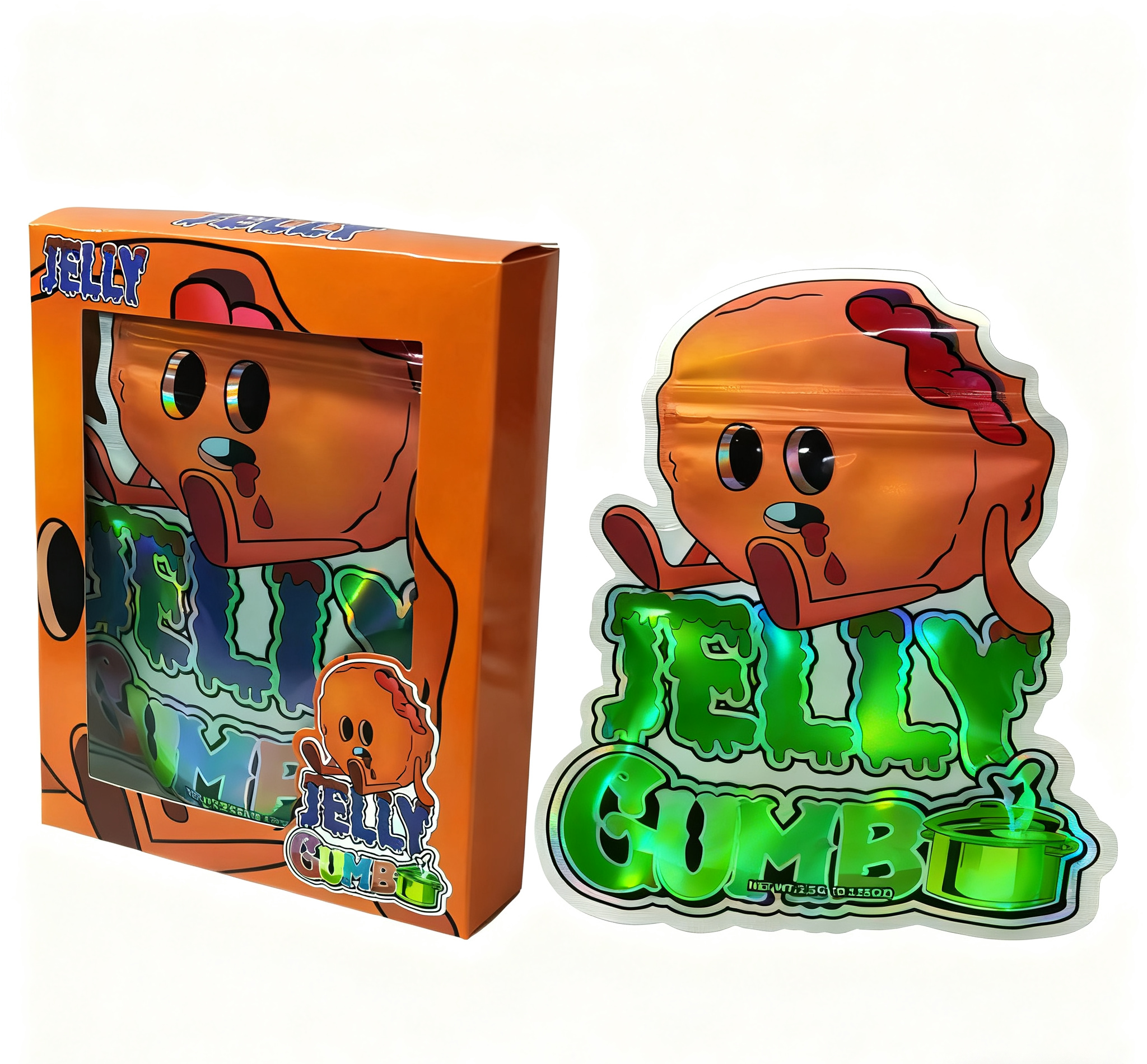 Atıştırmalık Paketleme için Özel Baskılı 3.5g Yeniden Kapatılabilir Mylar Poşetler Dik Durabilen Ambalaj Poşetleri