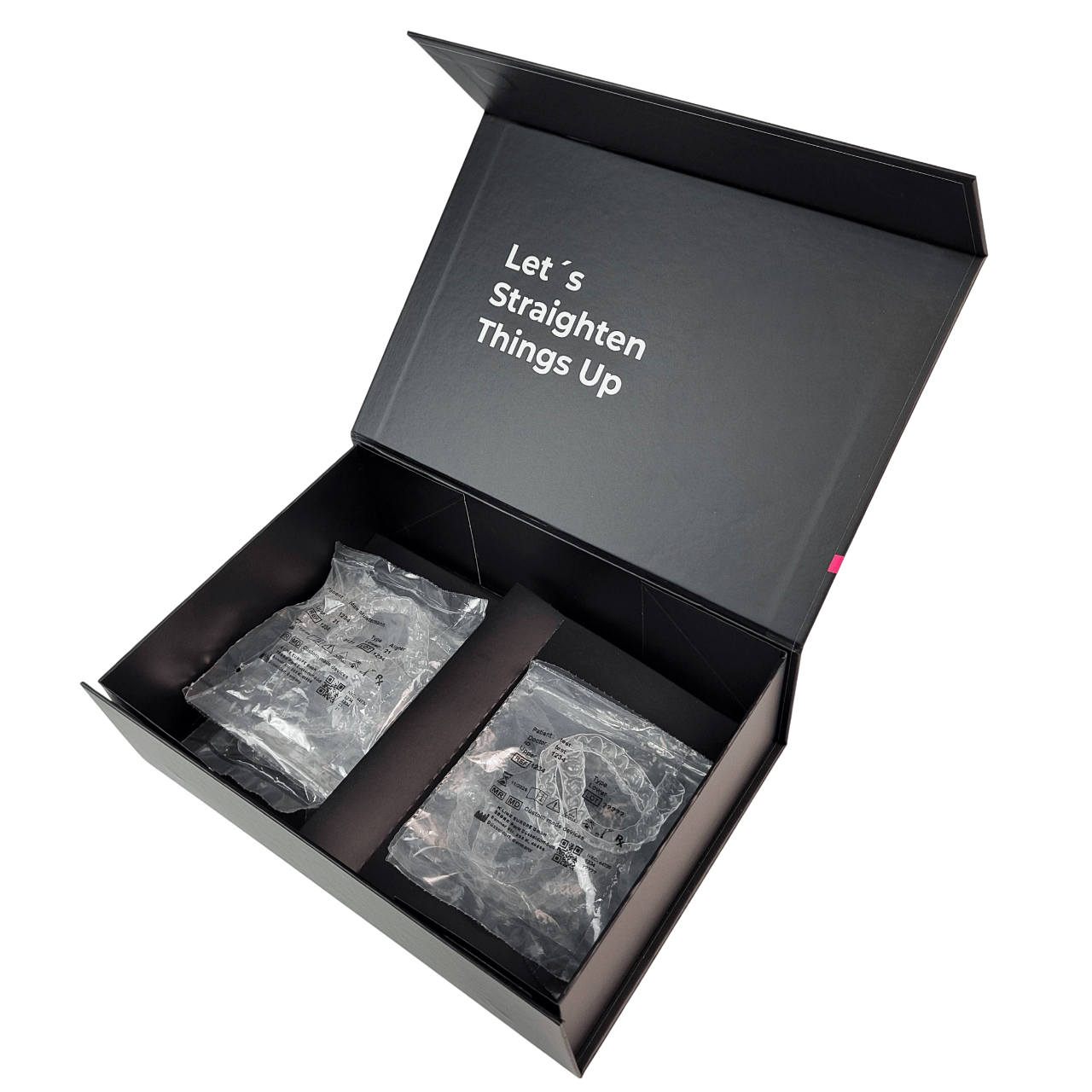 Magnetik Kapalı Özel Diş Aligner Paket Kutusu 350g Kalınlığı ve Diş Alignerleri için Özelleştirilebilir Tasarım