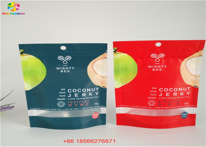 Üst Ziplock ile Mühürlü Üç Taraflı Ambalaj Alüminyum Folyo Çanta Plastik Torbalar