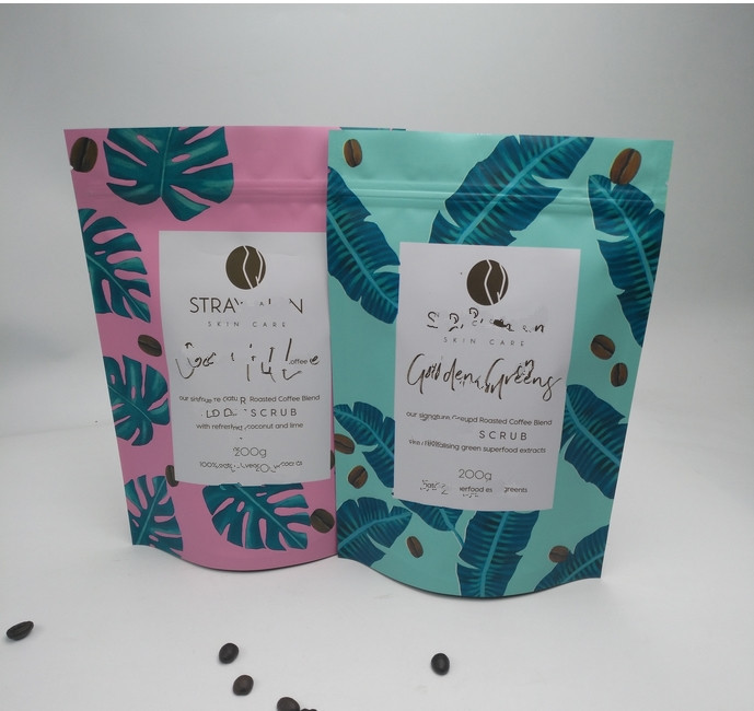 Gıda Sınıfı Stand Up Kılıfı Çanta Plastik Özel Folyo Çay Paketleme İçin Mat Kaplama