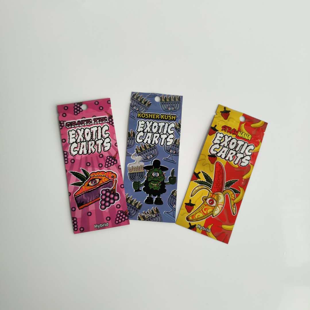 Temizle Pencere ile Vape Kartuş Gıda Ambalaj Torbaları Özel Logo Zip Kilidi