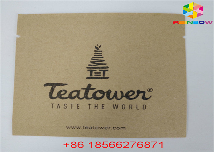 Kullanımlık Özelleştirilmiş Kağıt Torbalar Gıda Kılıfı Pencere ile Kilitli Koku Koruması Stand Up