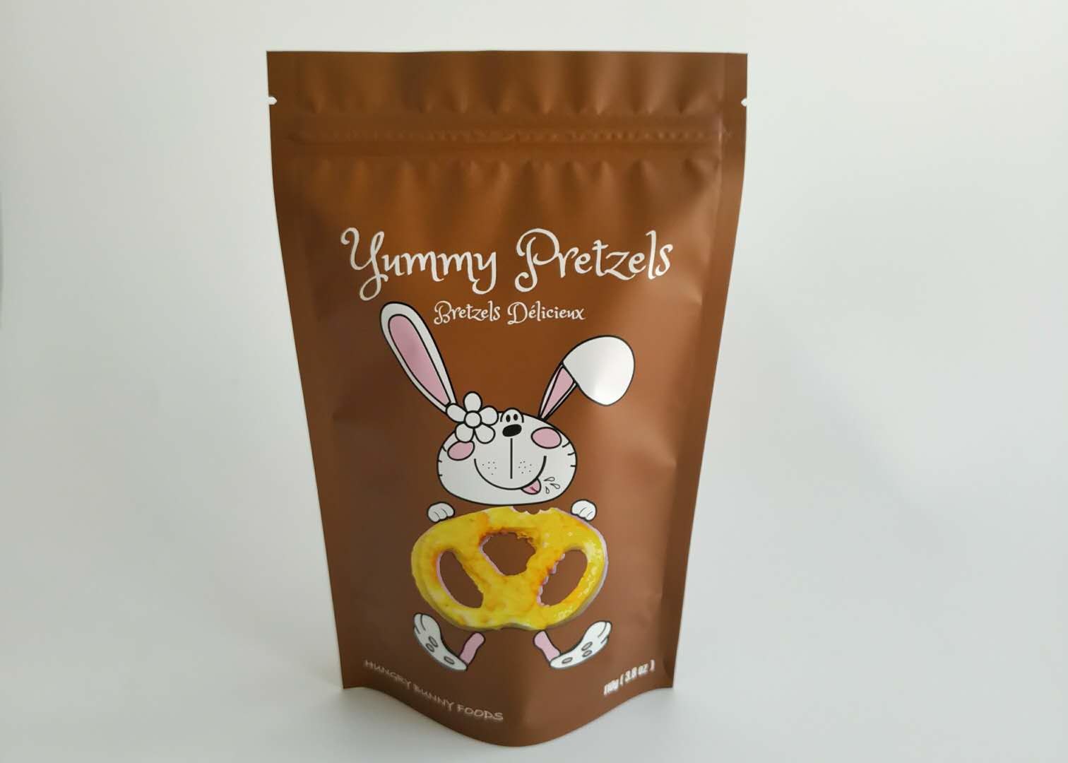 Alüminyum folyo laminatlı ayağa kalk k torbalar Kuru sığır eti atıştırmalığı ambalaj dayanıklı