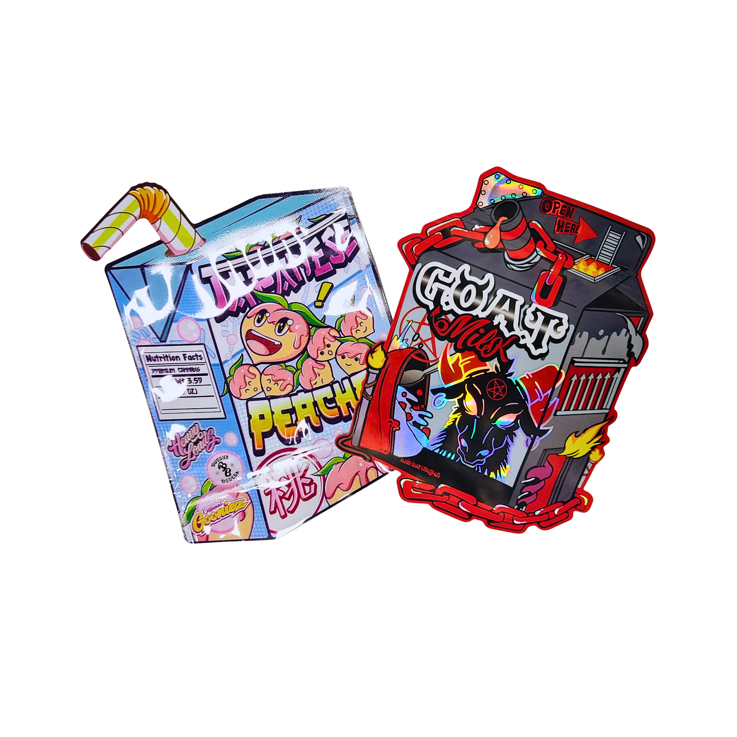 Toptan Alışveriş Özel Şekilli Çubuklar 3.5 7g Çocuk Kanıtlı Cüzdan Logo ile