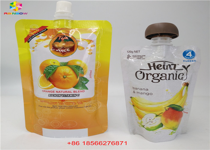 Yeniden Kullanılabilir Sıvı Borulu Çanta, Kapaklı Doypack Folyo Suyu Borulu