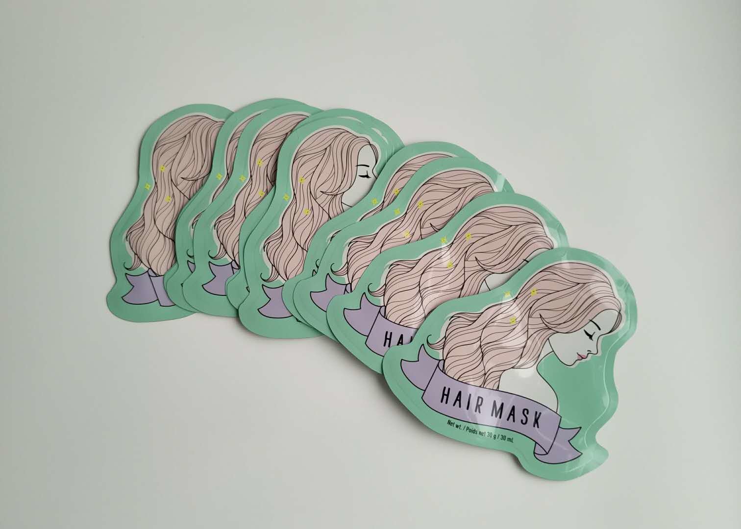 Dijital Baskı Kozmetik Ambalaj Çanta Yüz Maskesi Punch Herhangi Bir Boyut Geri Dönüştürülebilir