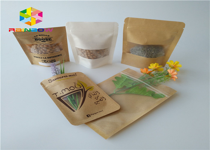 Küçük Alüminyum Folyo Zip Kilidi Kağıt Torba Ambalaj Kılıfı Doypack Gıda İçin Mat Etkisi