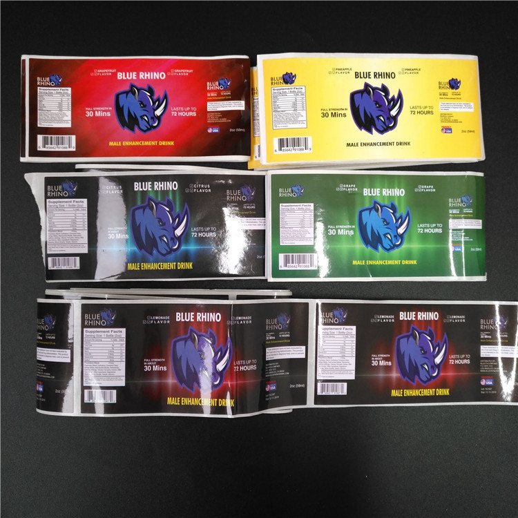 PVC Şeffaf Shrink Kol Etiketleri Kutu / Hap Şişesi İçin Barkod Metalik Holografik Etiketleri