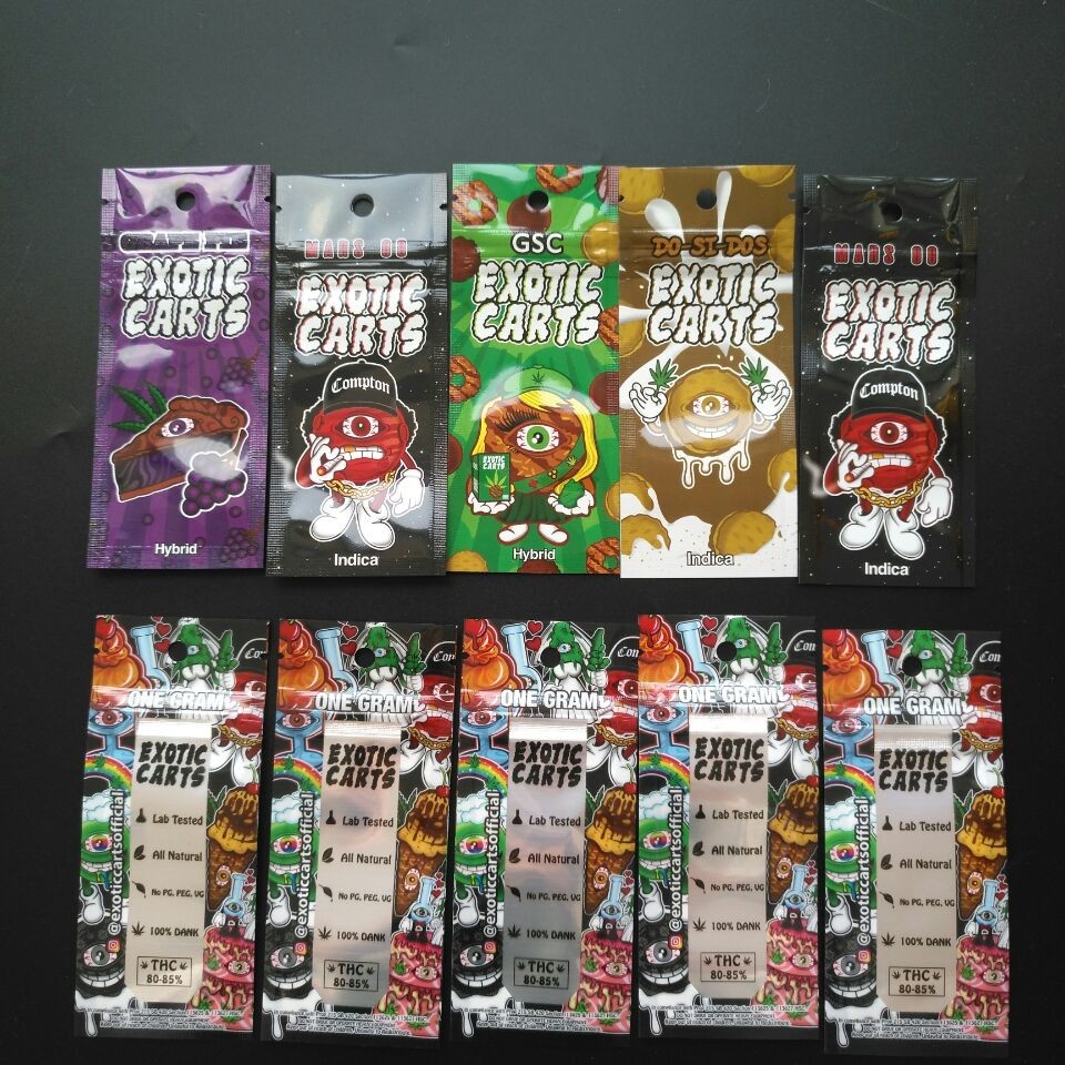 Childproof Bitkisel Tütsü Ambalajı Dijital Hologram Baskı Stand Up Plastik Kılıfı