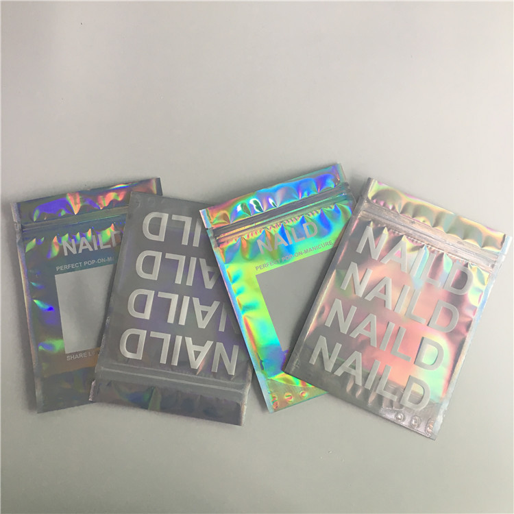 SGS / FDA Alüminyum Folyo Çanta Makyaj Kullanımlık Mylar Ambalaj Üç Yan Mühürlü