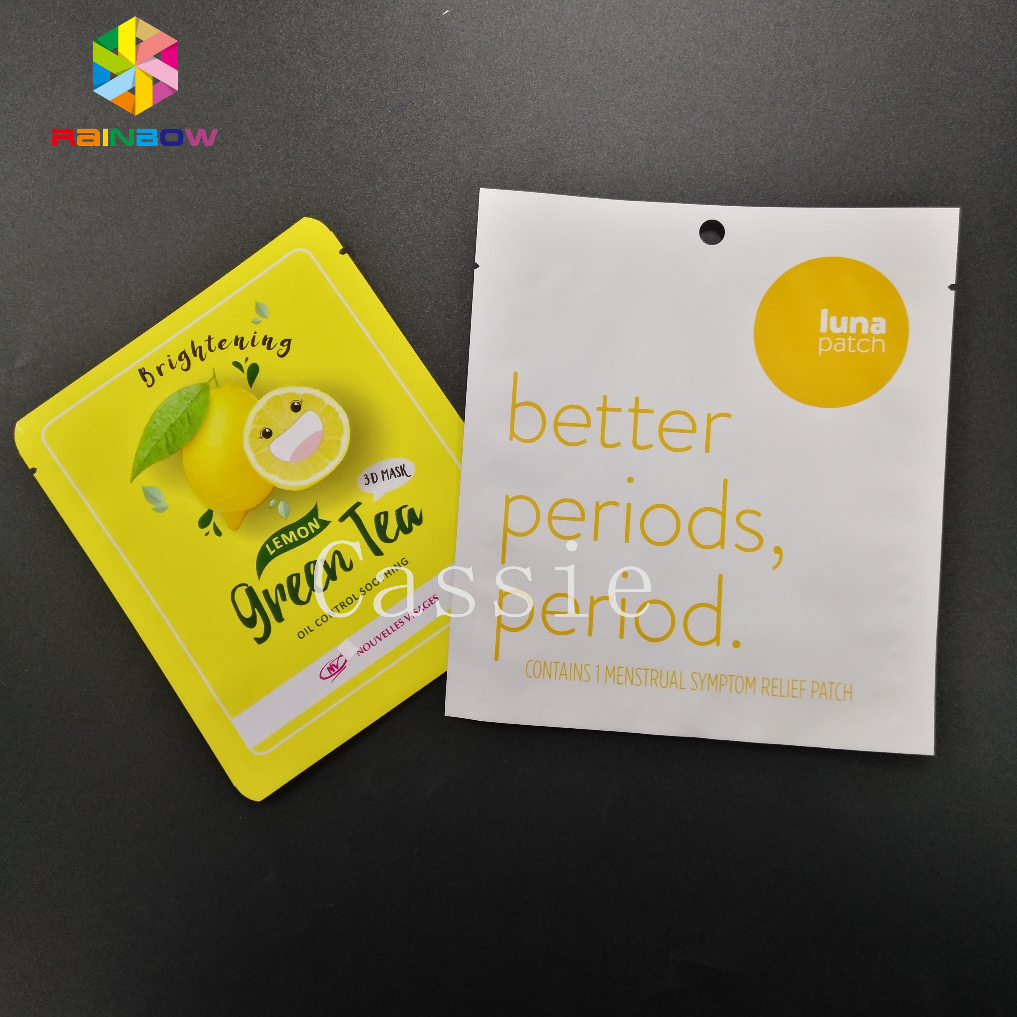 Muti Tasarım Kavrama Kilit Çanta Üç Taraf Isı Mühür Gıda Sınıfı Alüminyum Folyo Mylar Vakum Torbalar