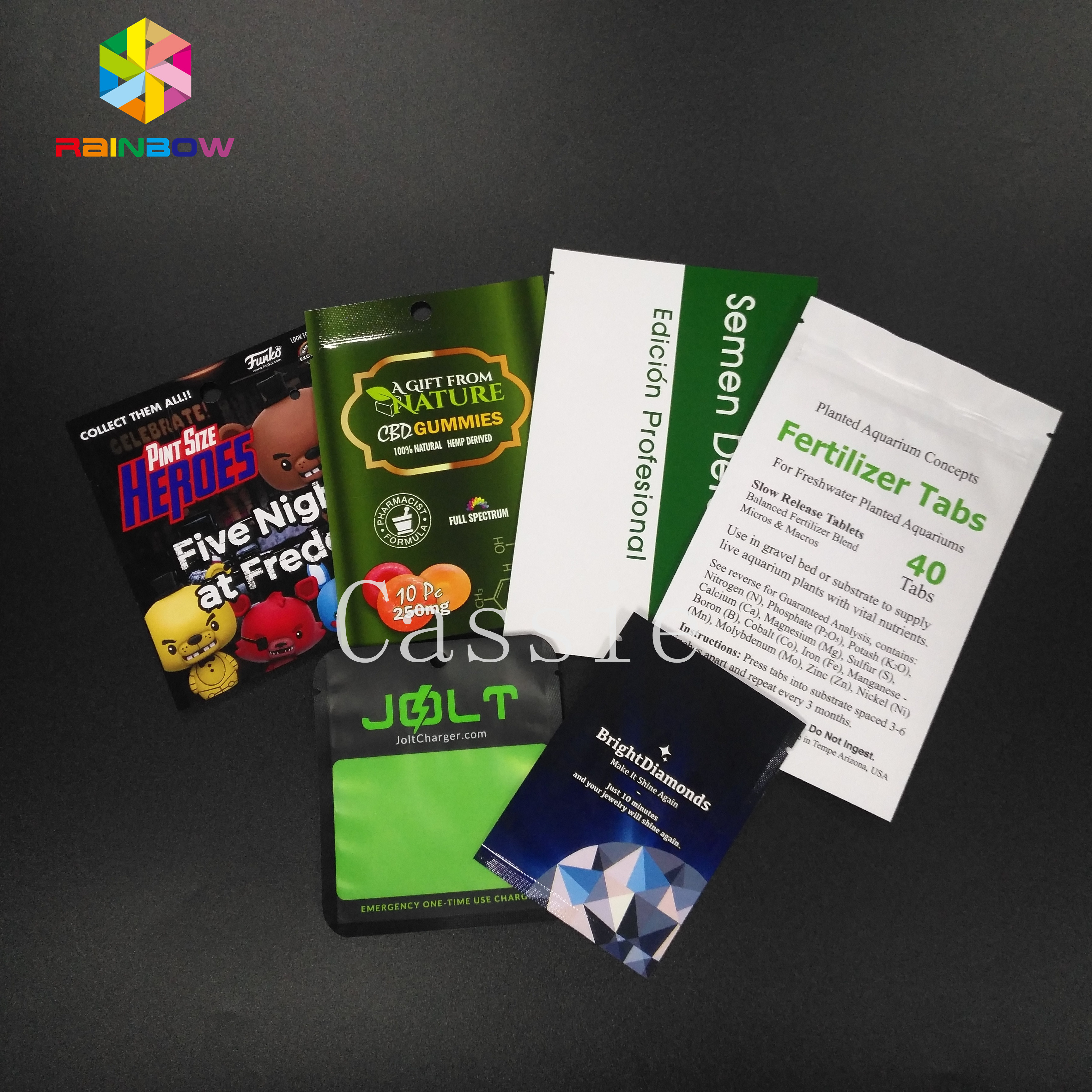 Kozmetik Yüz Maskesi Stand Up Fermuar Çanta Çanta Plastik Ambalaj Malzemesi Neme Dayanıklı