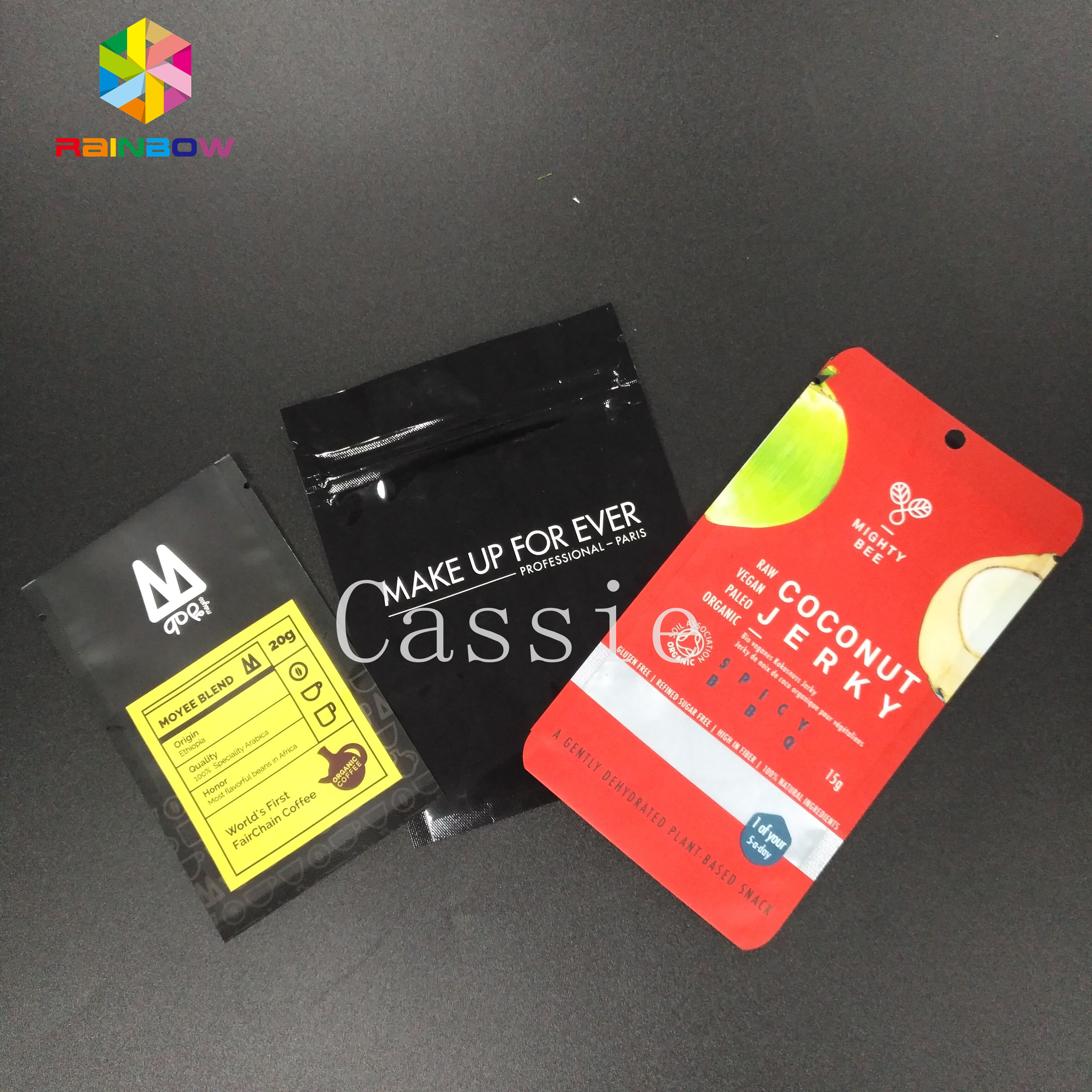 Alüminyum Folyo Plastik Torbalar Ambalaj Özel Şekil Krem Yağı Numune Torbası