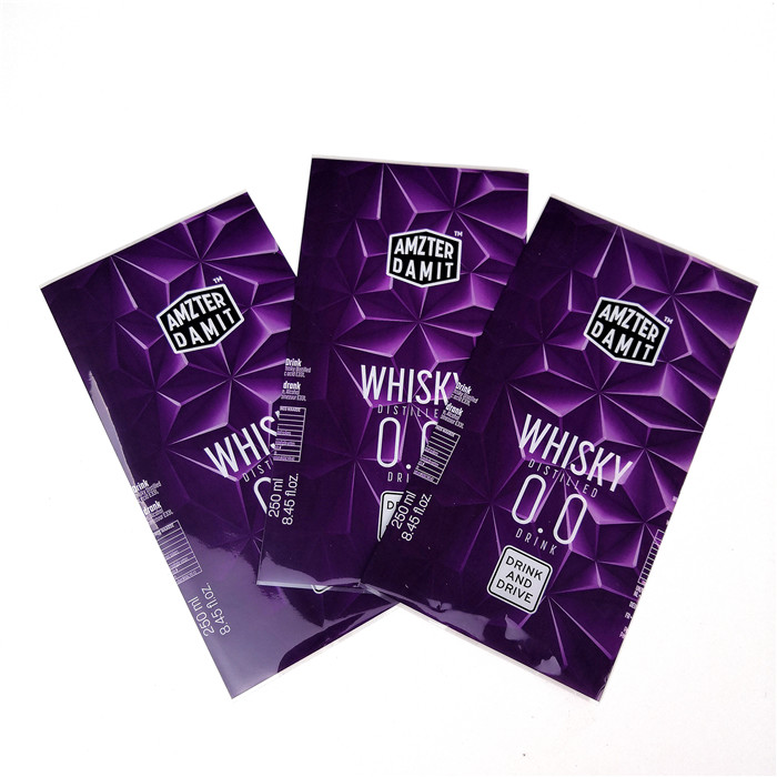 UV Suya Dayanıklı Shrink Sleeve Etiketleri Plastik Su Şişesi Etiketi İçin Suya Dayanıklı Renkli