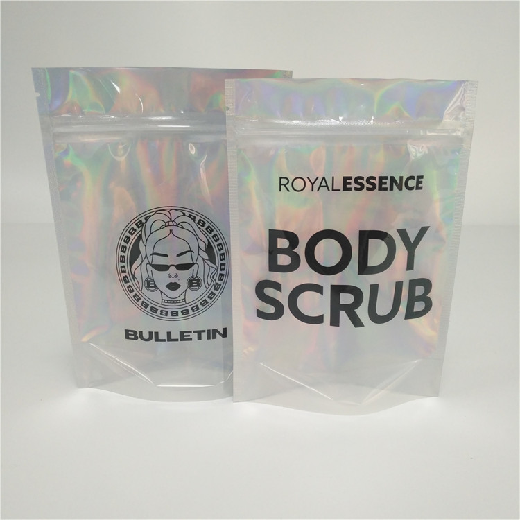 Shinning Holografik Folyo Kılıfı Ambalaj Hologram Çanta Mylar Glitter Toz Oje Çantası