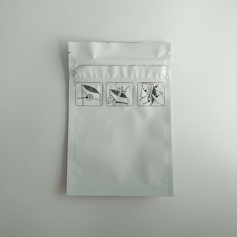 3 Yan Mühür Mat Stand Up Çanta Ambalaj, Stand Up Fermuarlı Çanta Çocuk Proof