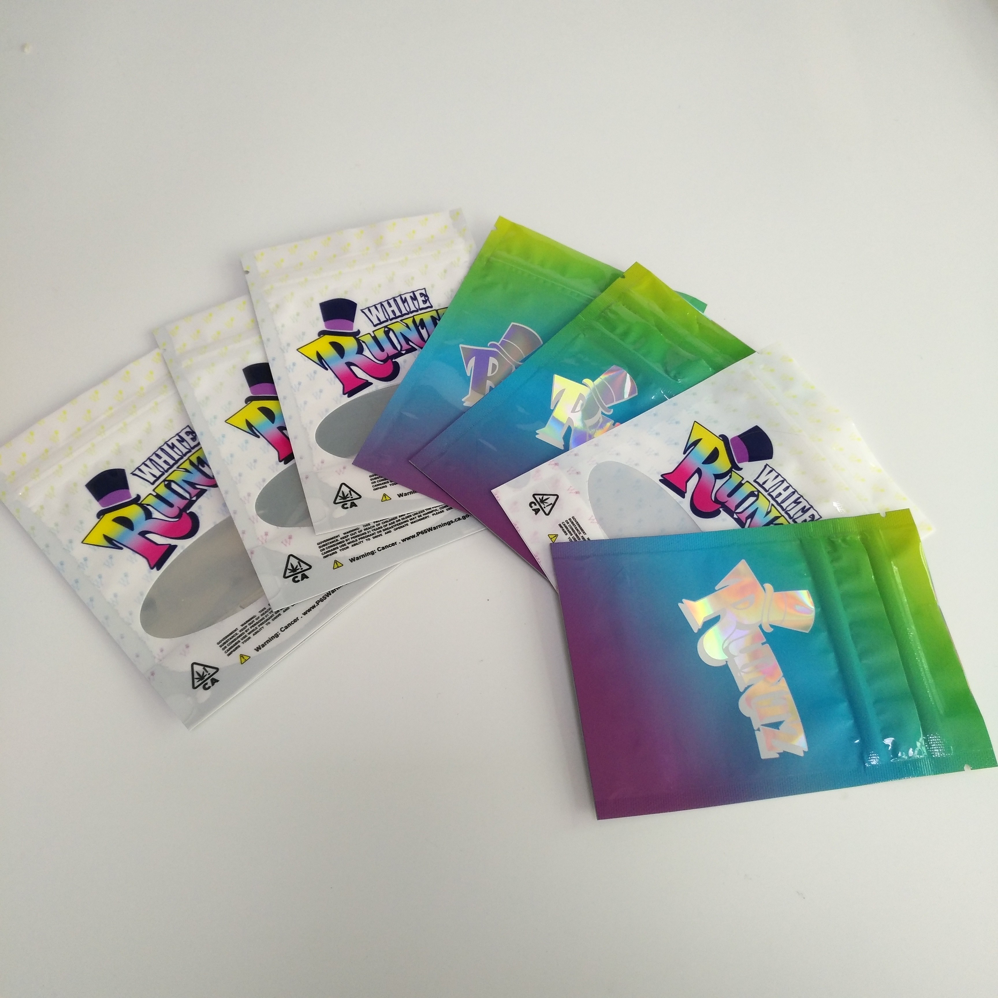 Mylar Runtz, Kenevir Kenevir Ambalajı İçin Özel Baskılı Plastik Torbalar