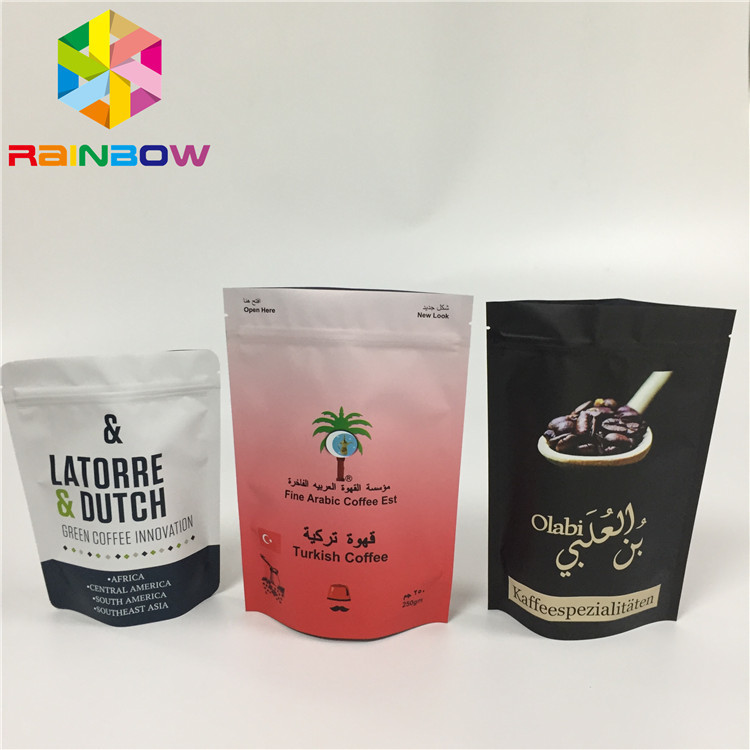 Gravür Baskı Stand Up Fermuar Çanta Çanta Gözyaşı Çentik Hattı Zip Kilit Lamine Folyo