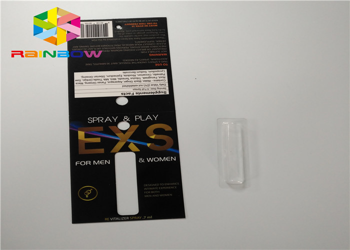 Özel Slayt Blister Kart Ambalajı Püskürtme Katlanır Ambalaj Kağıt Kartı ile Delikli