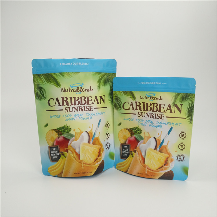 Kuru Meyve Snack Bag Paketleme Fermuar Özel Baskılı Alüminyum Folyo Suya Dayanıklı