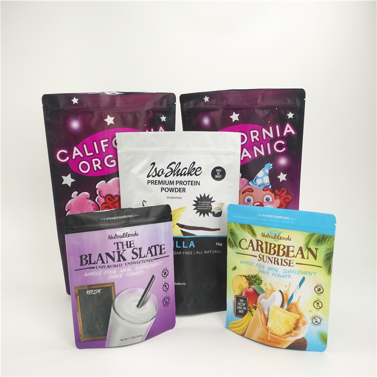 Özel Baskılı Snack Gıda Ambalaj Torbaları Fermuarlı Alüminyum Folyo Süt Tozu Paketi