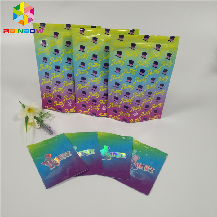 Koku Dayanıklı Folyo Kılıfı Ambalaj Runtz Çantaları Çerezler / Hap / Sakızlı Ayı Uygulaması