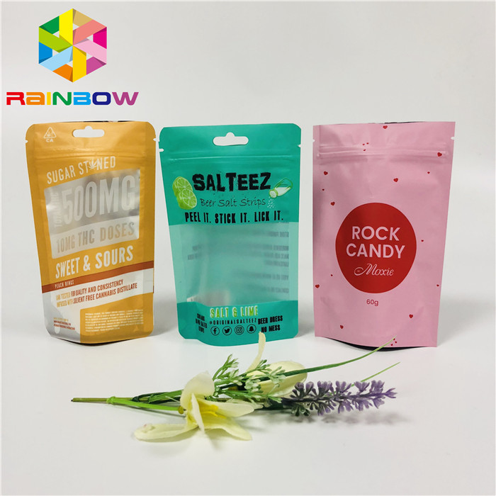 Gıda Sınıfı Plastik Torbalar Ambalaj Lamine Fermuarlı Kese Özel Logo Stand Up