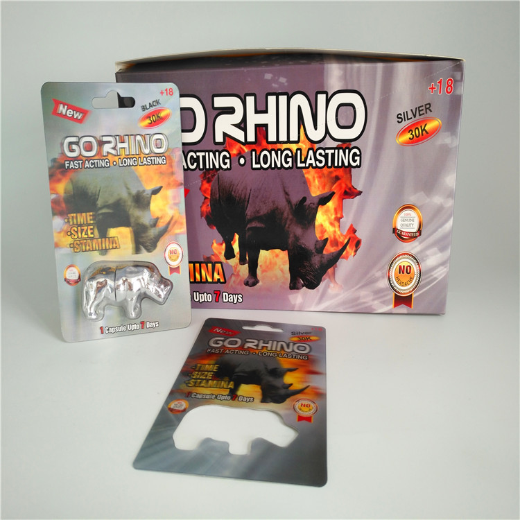 Slide Blister Ambalaj Paketleme Kart Takma Erkek Geliştirme Hapları 3D Kart Ambalaj Çantaları