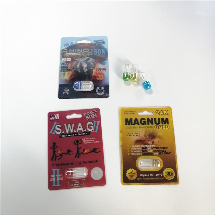 Ekran Kutusu ile Cinsel Performans Geliştirme Hapı Blister Ambalaj Paketleme Kartı