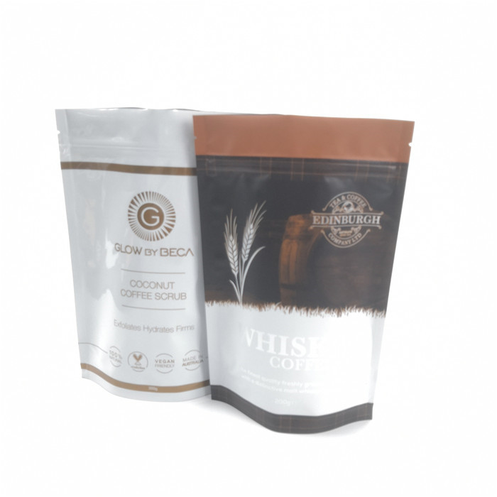 Zip Kilidi Plastik Torbalar Ambalaj Alüminyum Folyo Kahve Poşetleri Gravnre Baskı